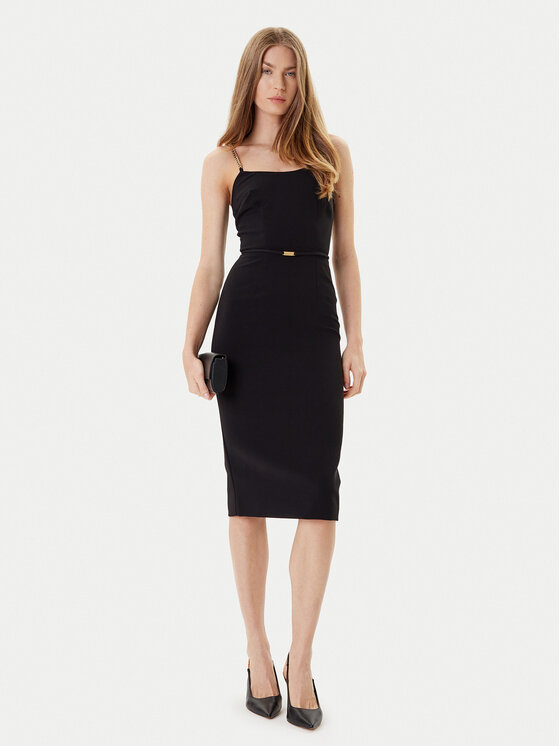 Marciano Guess Marciano Guess Sukienka koktajlowa 5YGK13 7160A Czarny Regular Fit
