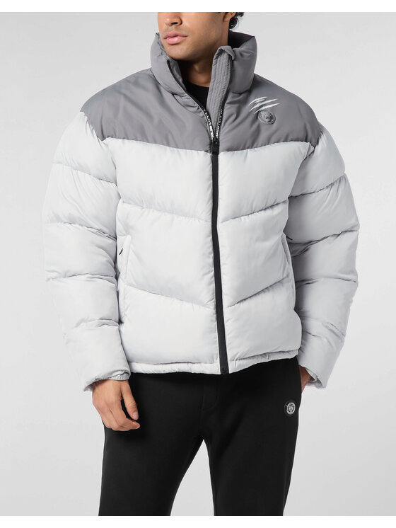 Plein Sport Plein Sport Giubbotto piumino 24023 Grigio Regular Fit
