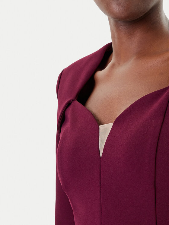 Rinascimento Rinascimento Abendkleid CFC0125271003 Dunkelrot Slim Fit