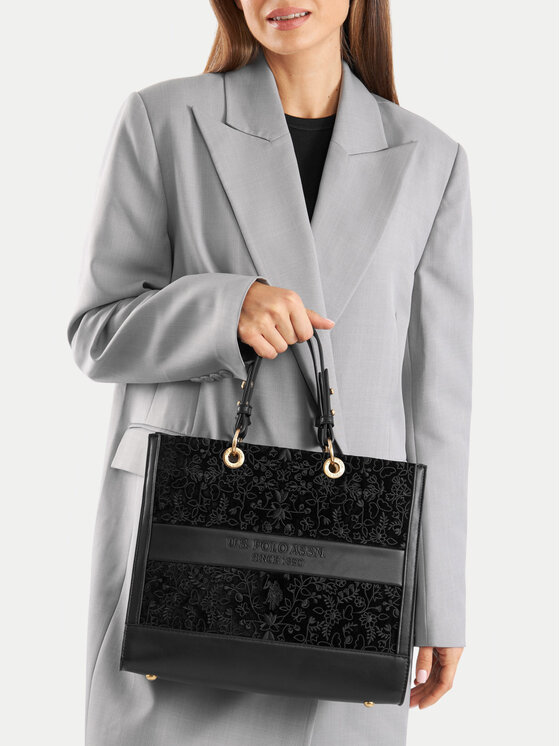 U.S. Polo Assn. U.S. Polo Assn. Дамска чанта BIUXT8460WZC Черен