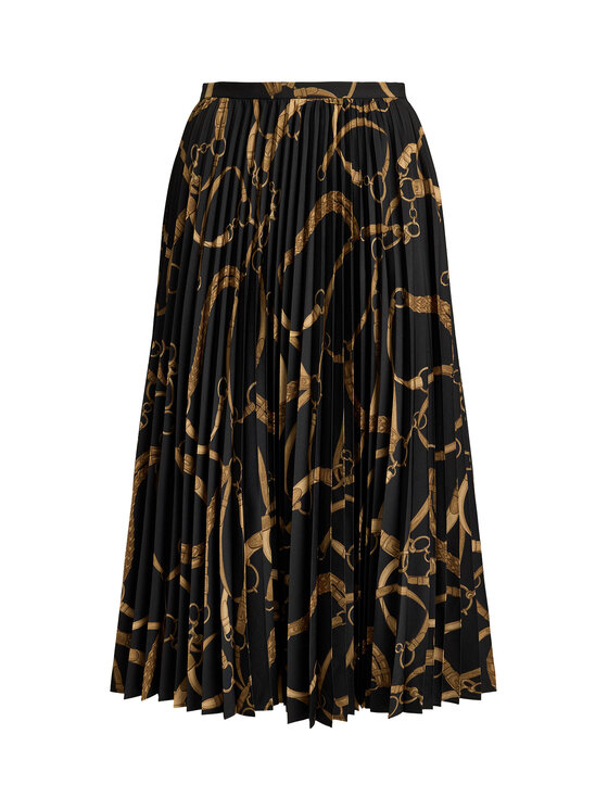 LAUREN RALPH LAUREN LAUREN RALPH LAUREN Plisovaná sukňa 200P14015001 Čierna A-Line Fit