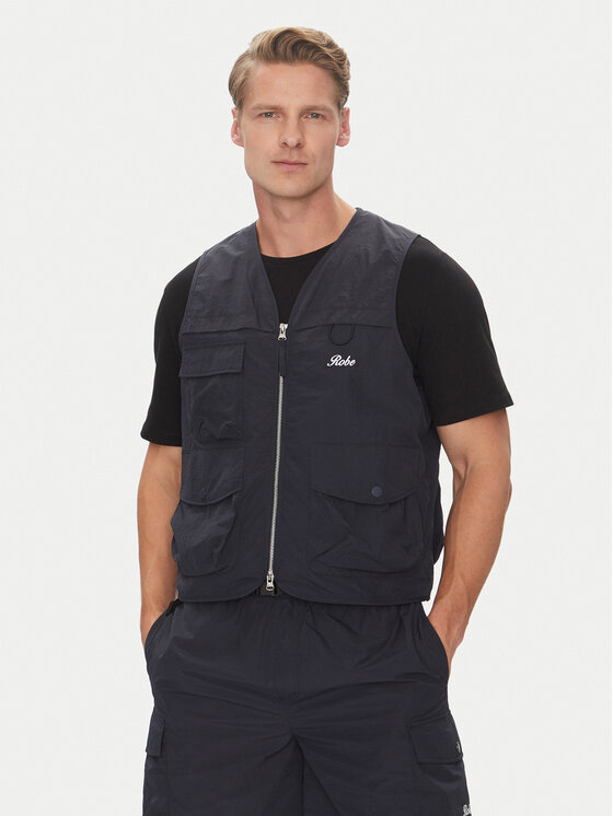 Robe di Kappa Męska Kamizelka, rozmiar XXL, Granatowa, Giovani Biserta 65127BW
