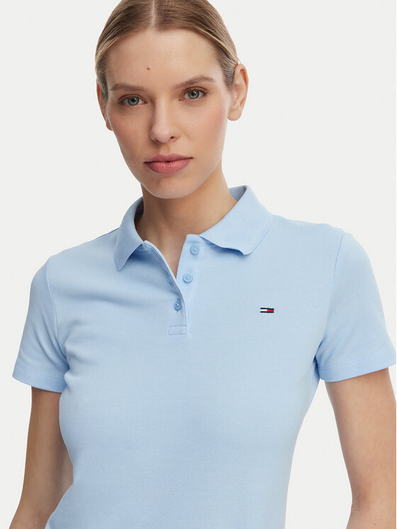 Tommy Jeans Tommy Jeans Pólóing Essential DW0DW20160 Világoskék Slim Fit