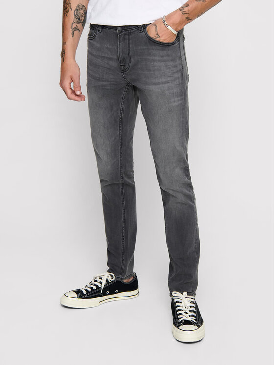 Only & Sons Jeans Hlače Warp 22012051 Siva Skinny Fit