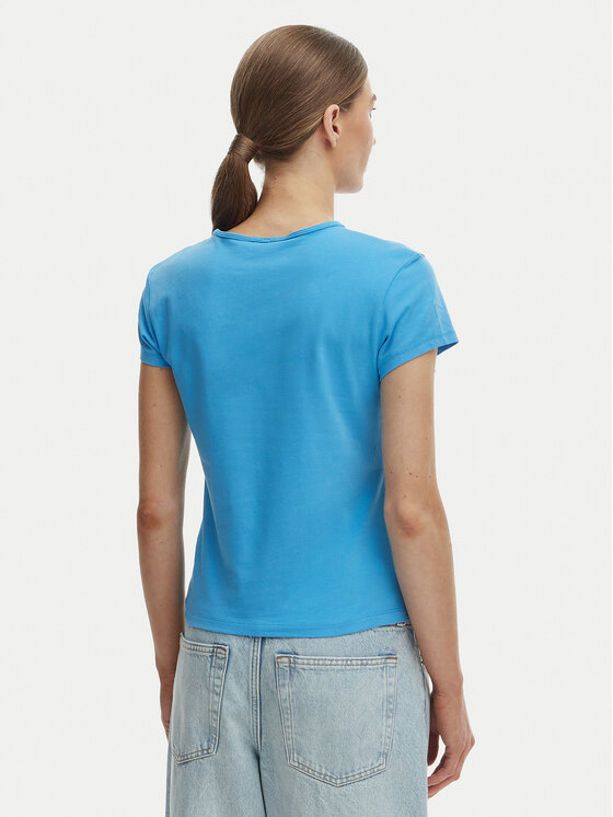Tommy Hilfiger Tommy Hilfiger Tricou WW0WW48710 Albastru Slim Fit