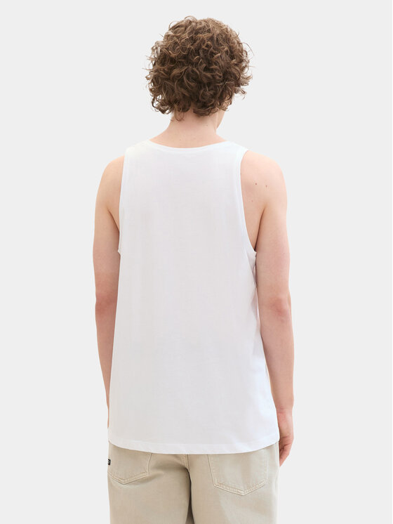 Tom Tailor Denim Tom Tailor Denim Tank-Top 1042073 Weiß Regular Fit