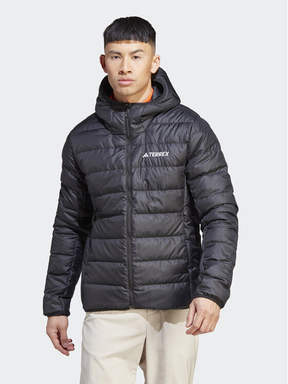 adidas adidas Пухено яке Terrex Multi Light Down IP6038 Черен Slim Fit