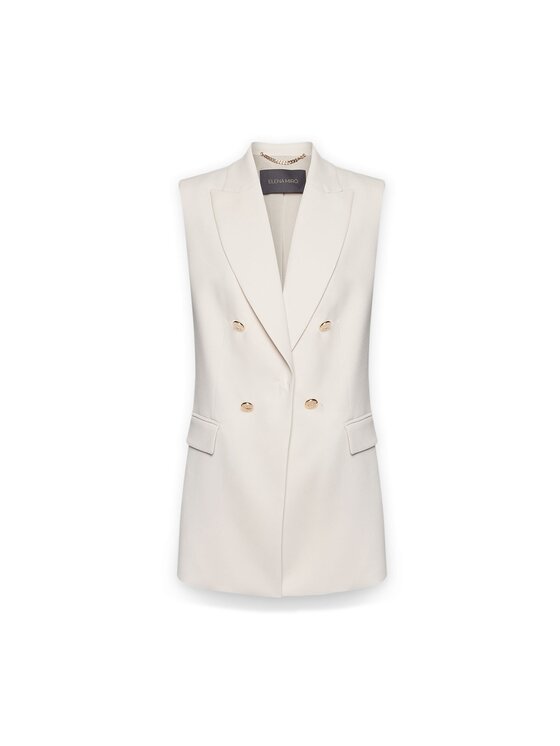 Elena Mirò Elena Mirò Giacca di transizione R811Z000023N051 Bianco Slim Fit