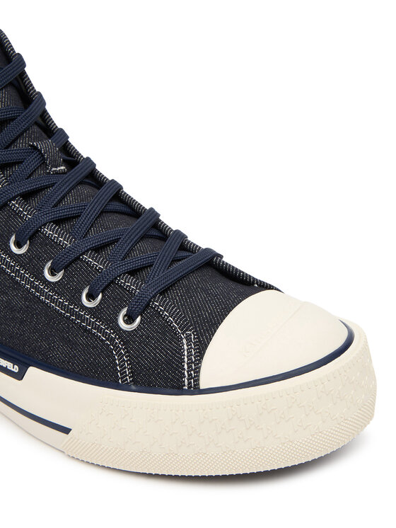 KARL LAGERFELD KARL LAGERFELD Trampki KL50455D Granatowy