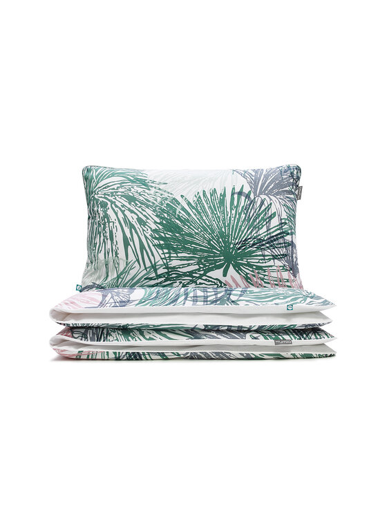 Mumla Komplet pościeli pościel palmowe liście Zielony