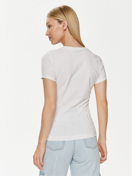 Guess Guess Tricou W4GI30 J1314 Alb Slim Fit