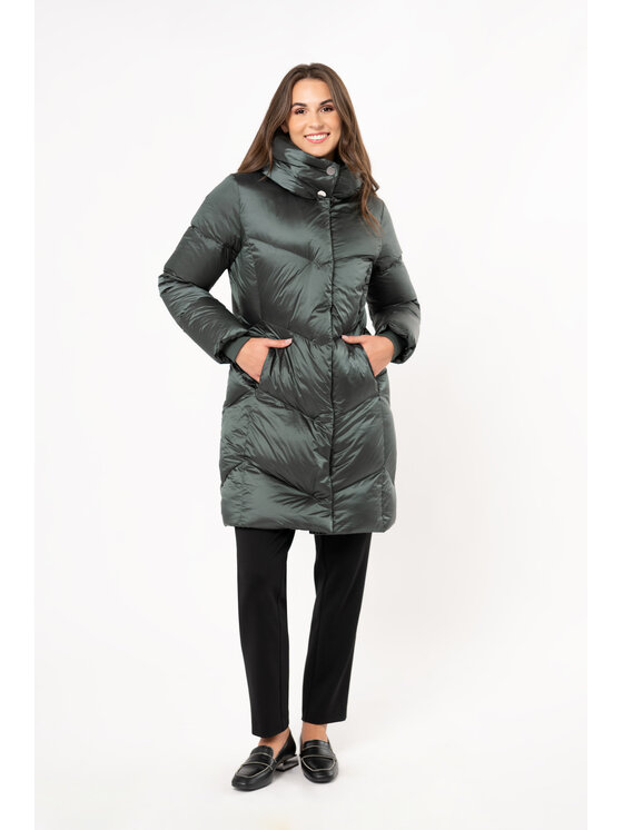 QUIOSQUE QUIOSQUE Kurtka damska 9TJ001 Zielony Regular Fit