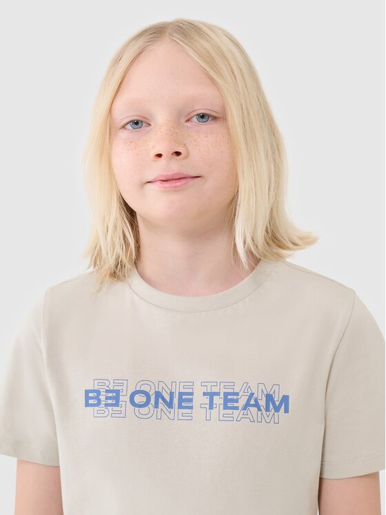 4F 4F T-Shirt 4FJWSS25TTSHM2186-12S Biały Regular Fit