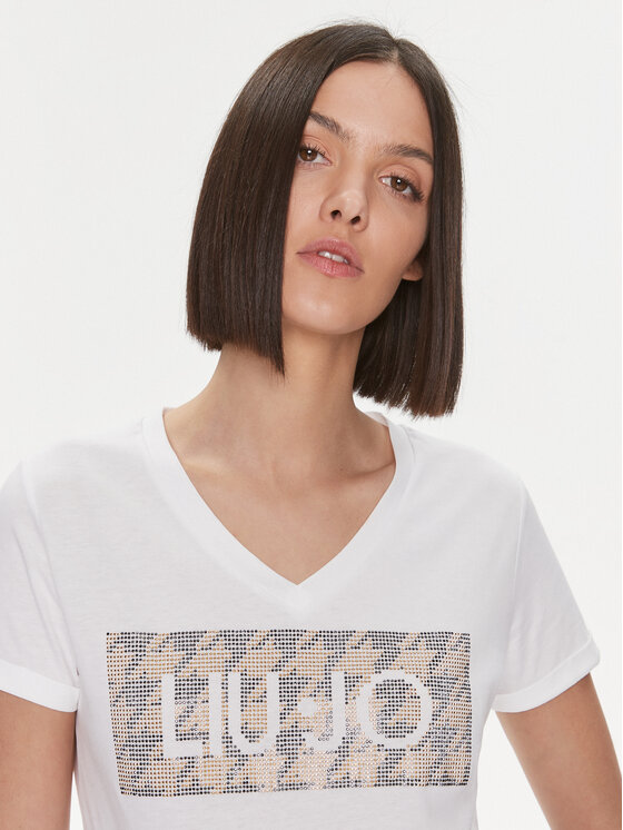 Liu Jo Liu Jo Marškinėliai MF3338 JS923 Balta Regular Fit