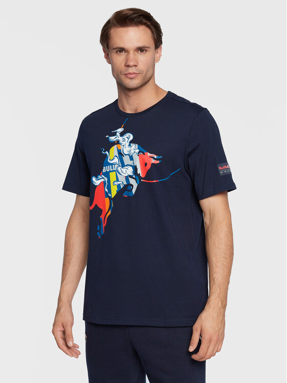 Puma Puma T-Shirt Rbr Dynamic Bull Logo 534996 Dunkelblau Regular Fit