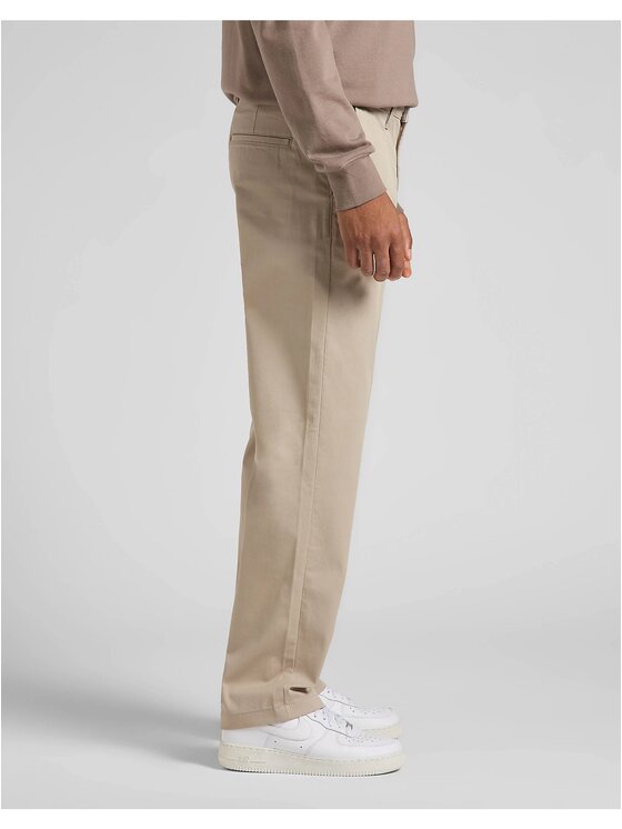 Lee Lee Chinosy RELAXED CHINO Szary Regular Fit