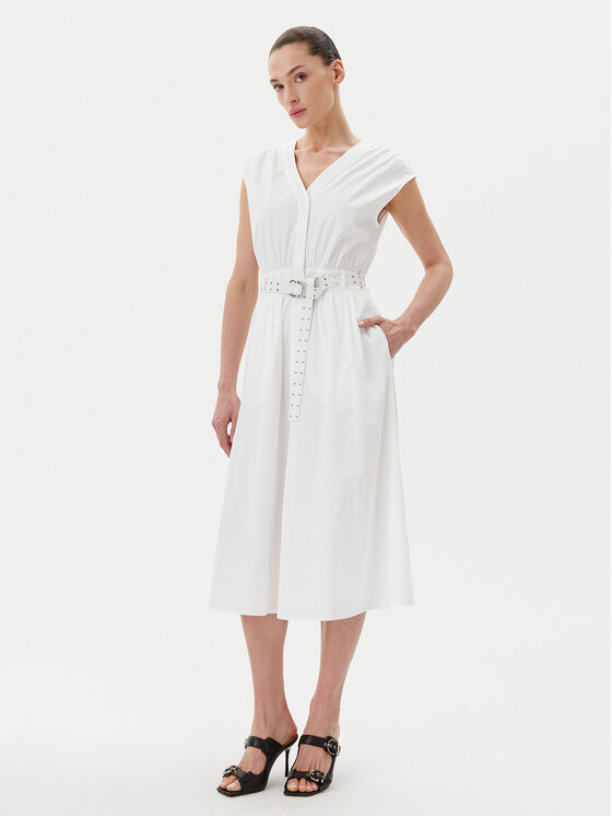 MICHAEL Michael Kors MICHAEL Michael Kors Rochie de zi MS5830KF4C Alb Regular Fit