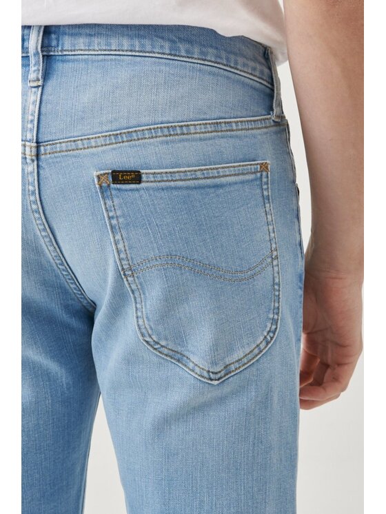 Lee Lee Jeansy DAREN ZIP FLY Niebieski Straight Fit