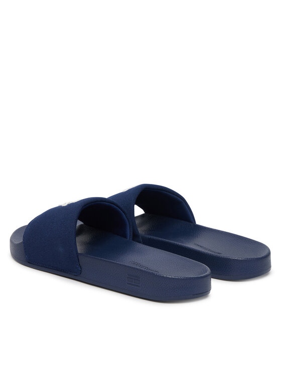 Tommy Hilfiger Tommy Hilfiger Natikači Th Script Pool Slide FW0FW09286 Modra