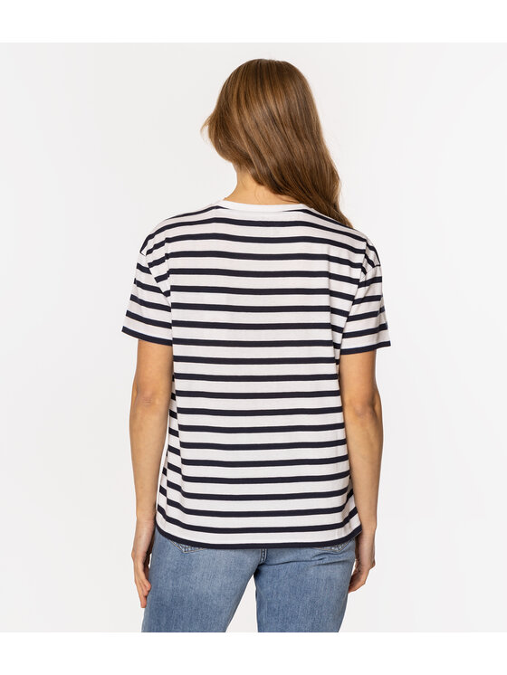 Lee Cooper Lee Cooper T-Shirt LEAVES 6040 Granatowy Loose Fit