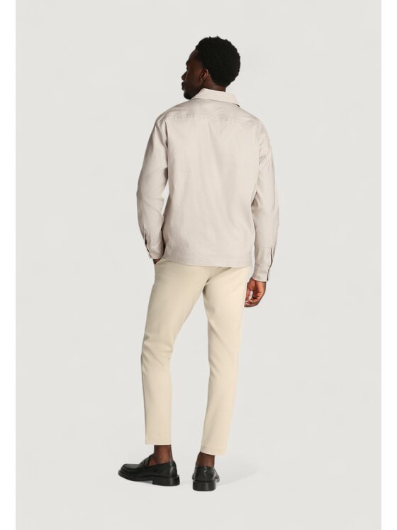 Calvin Klein Calvin Klein Camicia LINEN LYOCELL STRETCH Beige Stretch Fit