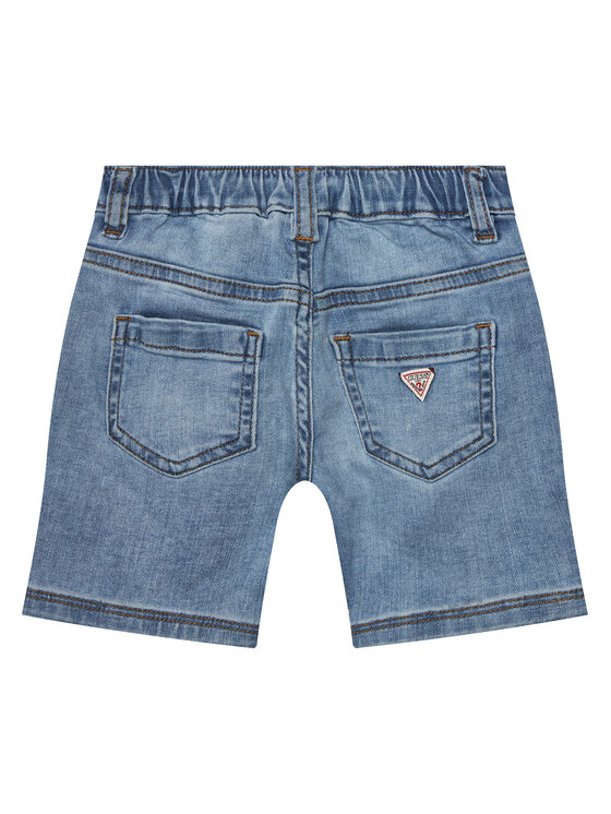 Guess Guess Szorty jeansowe N5GD14 D4CA0 Niebieski Regular Fit