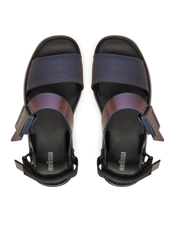 Melissa Melissa Sandály Melissa Kick Off Sandal Metallic Ad M 36081 Tmavomodrá