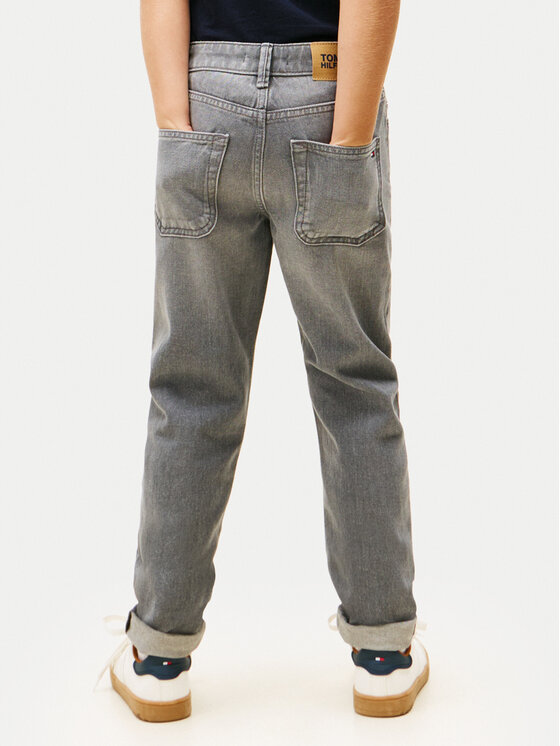 Tommy Hilfiger Tommy Hilfiger Blugi KB0KB10038 D Gri Straight Fit