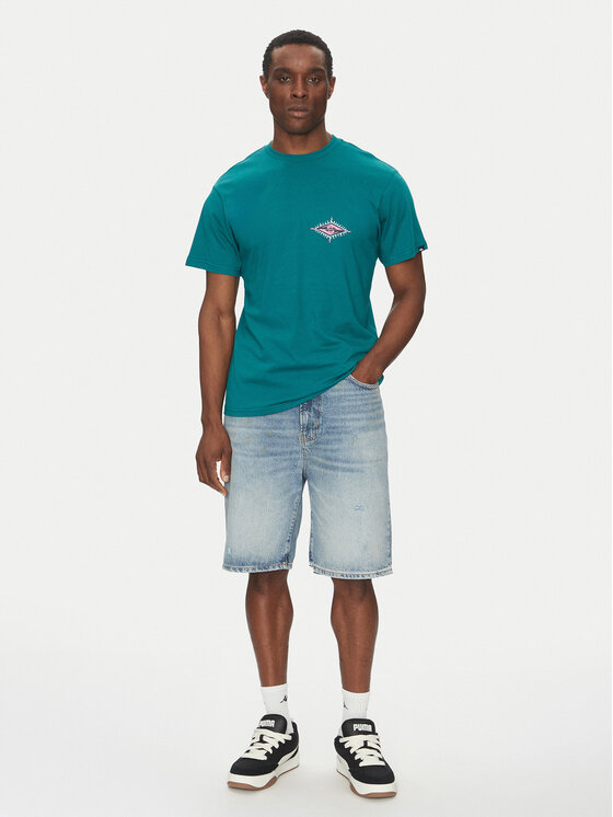 Quiksilver Quiksilver Majica EQYZT08046 Zelena Regular Fit