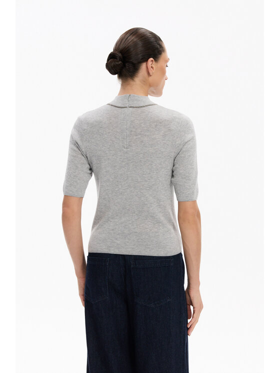 Deni Cler Milano Deni Cler Milano Sweter T-DC-S286-F5-90-82-1 Szary Regular Fit