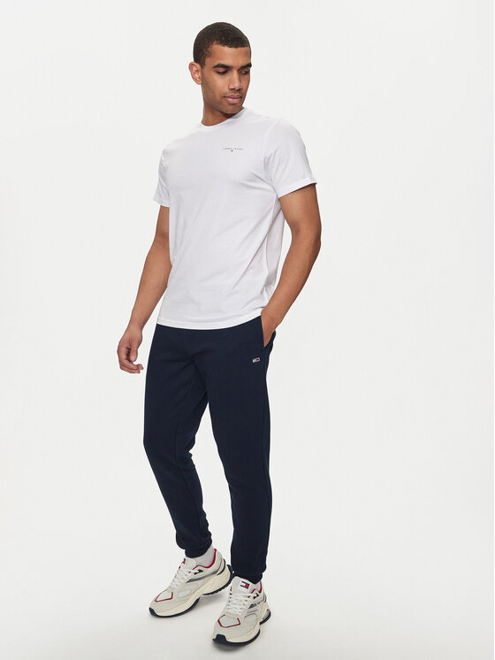 Tommy Jeans Tommy Jeans Jogginghose Flag DM0DM20473 Dunkelblau Slim Fit