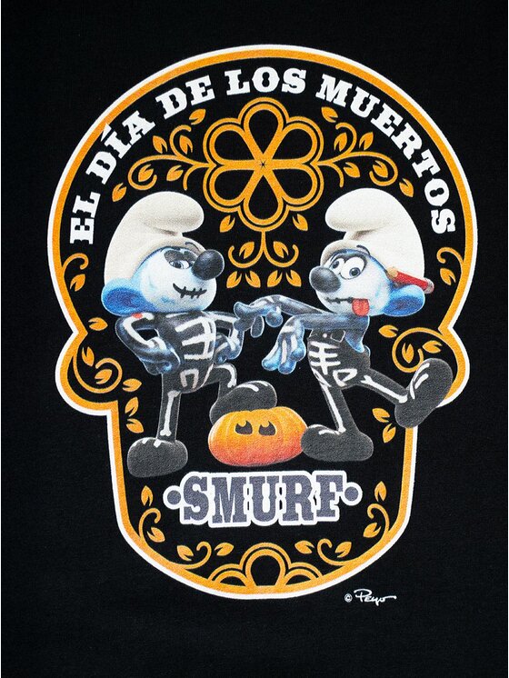 Smerfy Smerfy T-Shirt 130226 Czarny Regular Fit