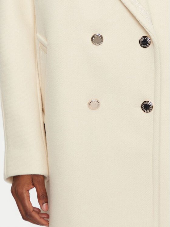 Morgan Morgan Cappotto di lana 242-GAM Écru Regular Fit
