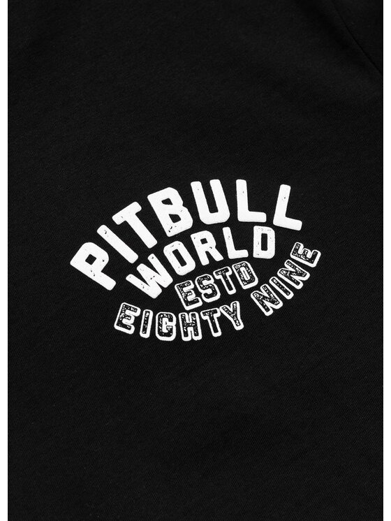 PITBULL PITBULL T-Shirt Koszulka męska HERO S Czarny Regular Fit