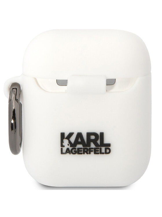 KARL LAGERFELD KARL LAGERFELD Etui na słuchawki AirPods 1/2 Biały