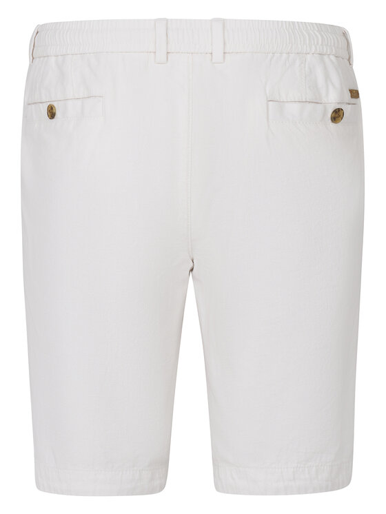 Bugatti Bugatti Pantaloncini di tessuto 1949-76419C D Bianco Regular Fit