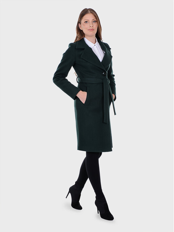 Evenemen Evenemen Płaszcz BIANCA Zielony Regular Fit