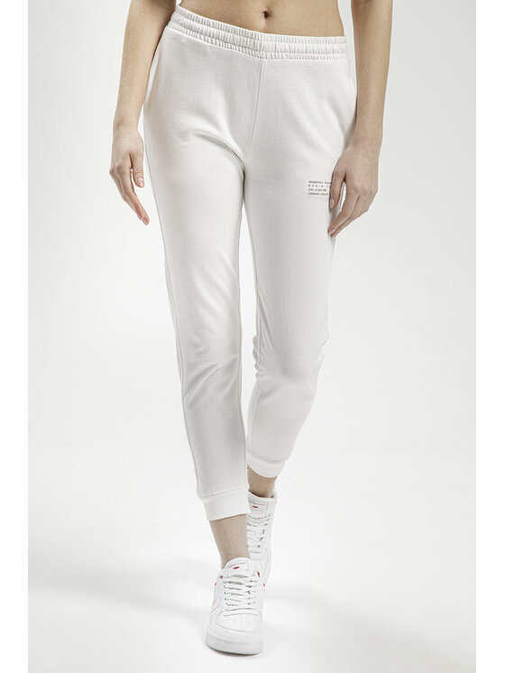 Cross Jeans Cross Jeans Spodnie dresowe 80128-252 Biały Regular Fit