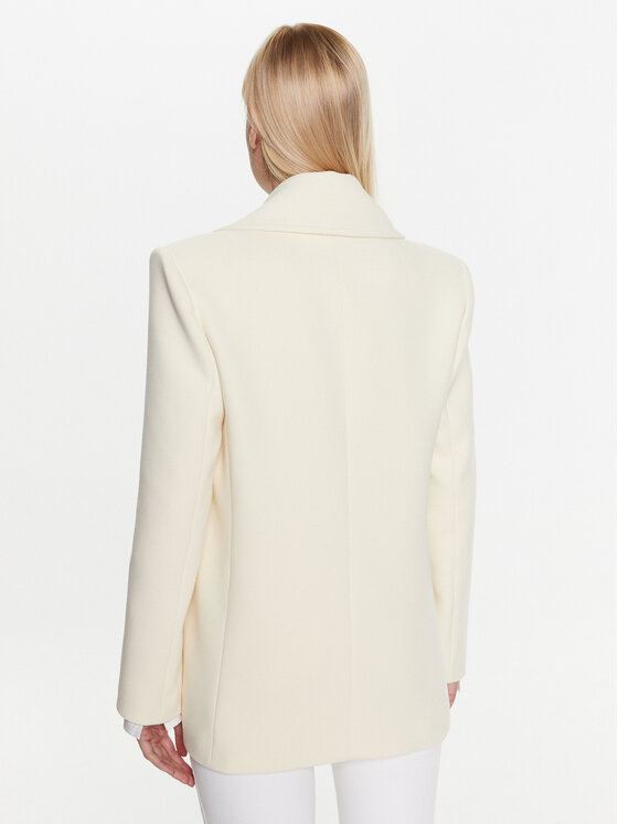 Patrizia Pepe Patrizia Pepe Παλτό μεταβατικό 8O0071/A5J1-W346 Εκρού Regular Fit