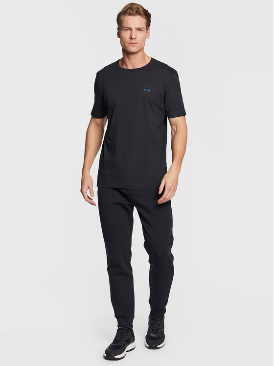 T-shirt Curved 50469062 Blu scuro Regular Fit