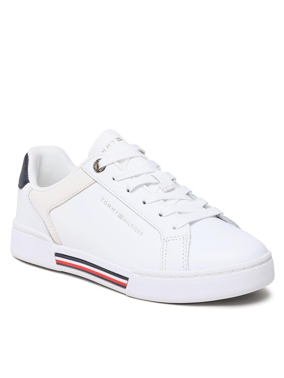 chaussure blanche tommy hilfiger