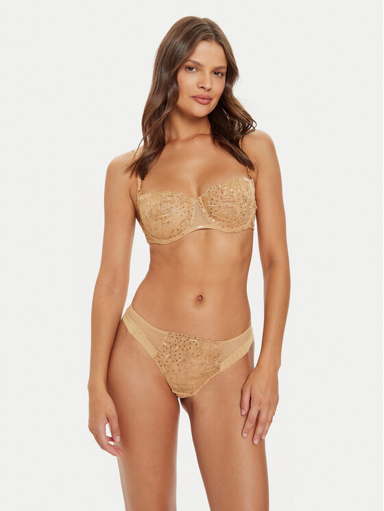 Chantelle Chantelle Stringi Fleurs Si C12Q90 Beżowy