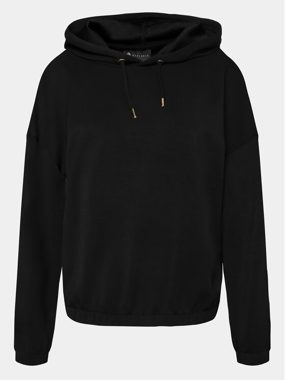 Athlecia Athlecia Džemperis ar kapuci Namier W Hoody EA211395 Melns Regular Fit