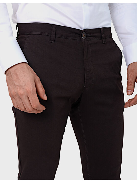 Evenemen Evenemen Chinosy Logan Tac 48732 Brązowy Slim Fit