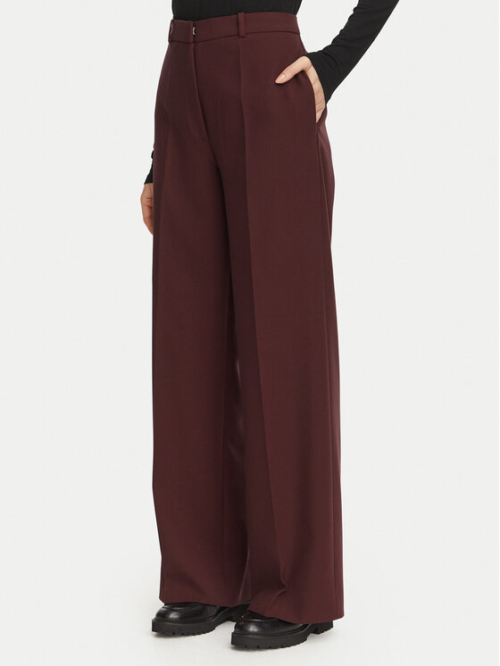 HUGO HUGO Spodnie materiałowe Hambala 50569829 Bordowy Regular Fit