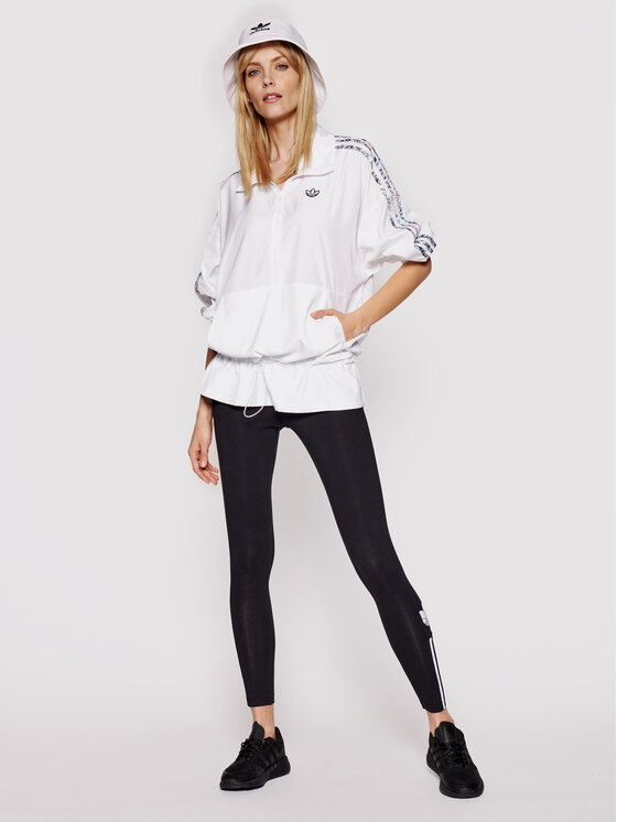 Giacca anorak Half-Zip GN3106 Bianco Standard Fit