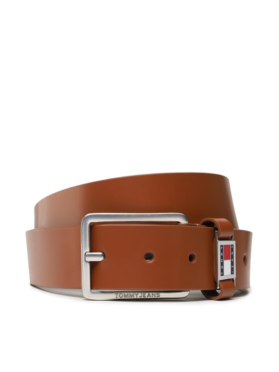 Tommy Jeans Мъжки колан Tjm Scanton Belt 3.5 AM0AM10626 Кафяв