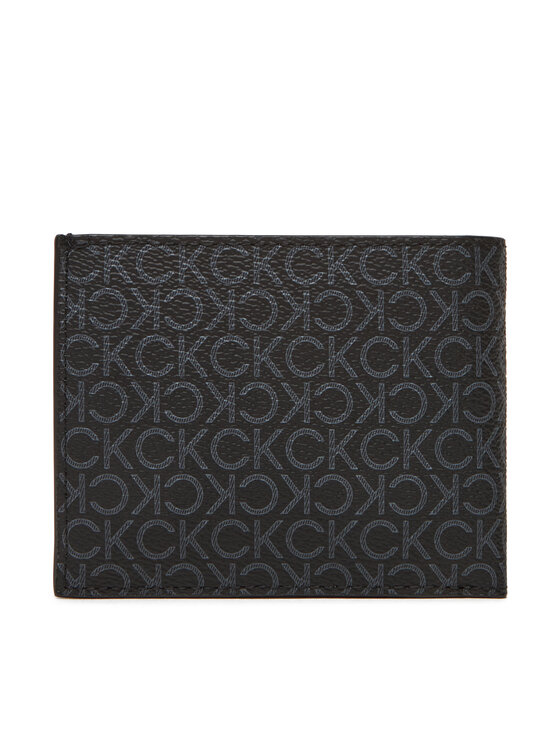 Calvin Klein Calvin Klein Herren Geldbörse Ck Must Mono Billfold W/ Coin LV04D1038G Schwarz