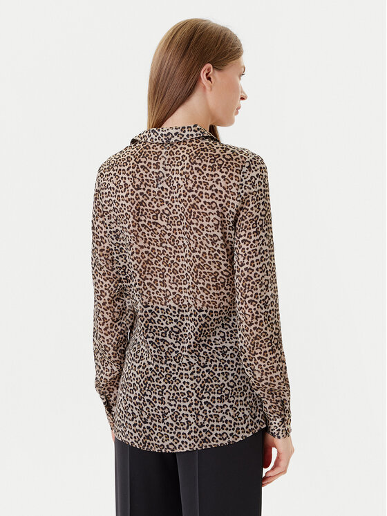 Guess Guess Košeľa W5YH0X WDW82 Béžová Regular Fit