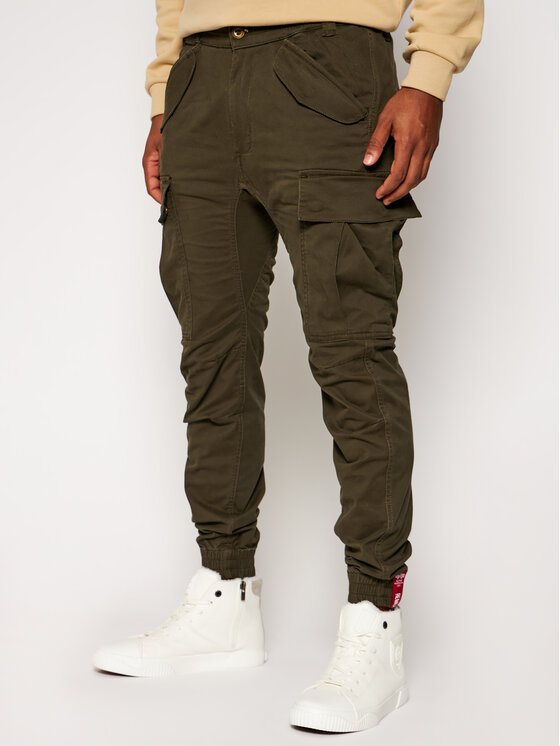 Alpha Industries Joggers Airman 188201 Verde Tapered Fit Modivo